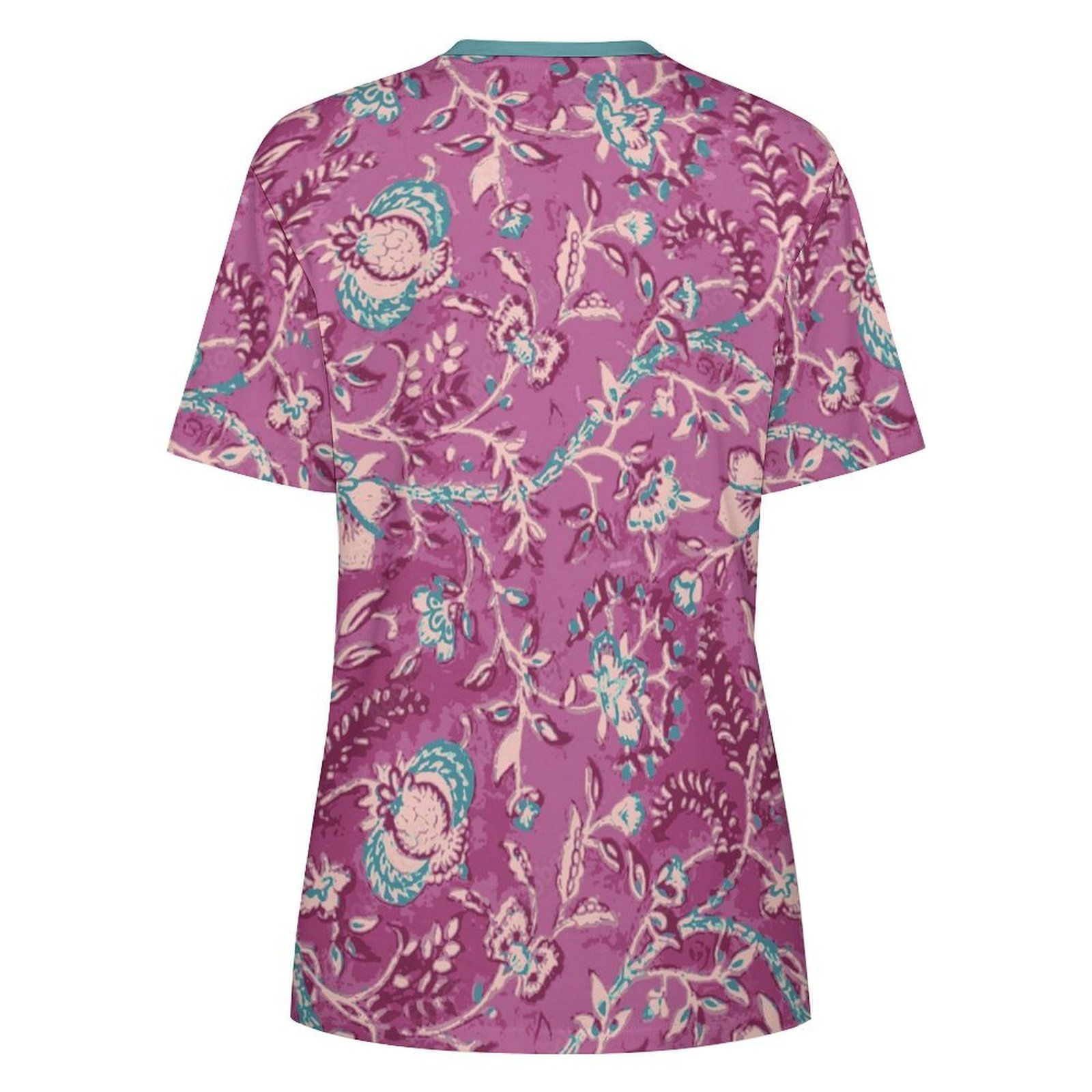 lrple sky blue tee All-Over Print Women's Cotton T-Shirt - Image 2