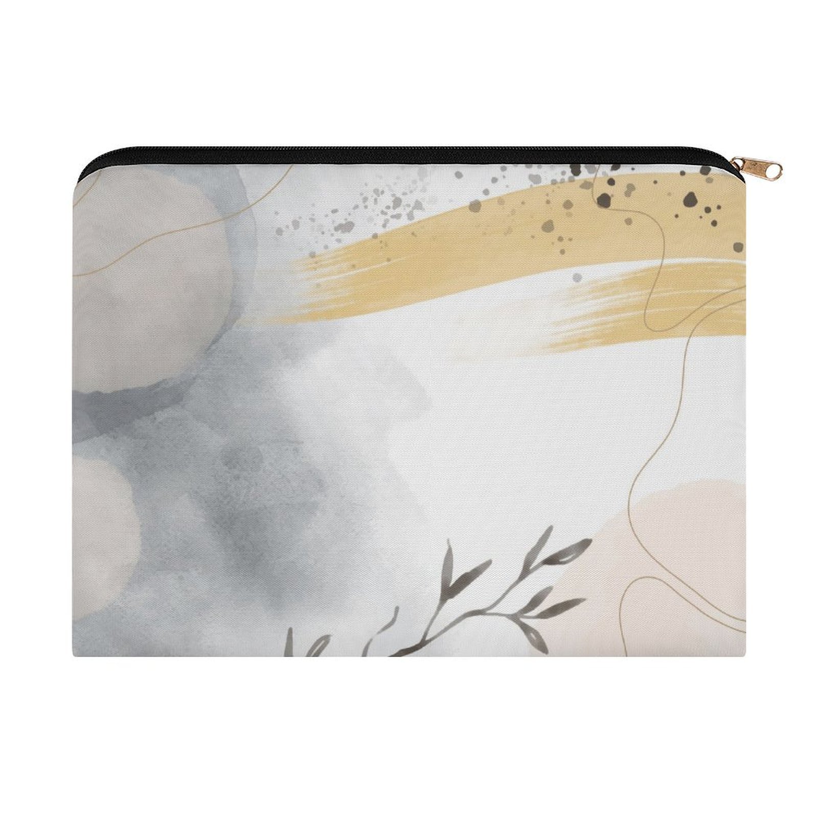 Big pouch floral abstract pattern 8.9"(L) × 6.5"(W)