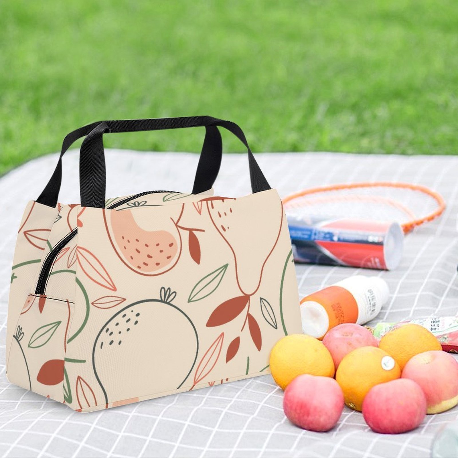 Reusable water resistant lunch bag tote for work, picnics, outdoor, traveling or shopping easy carry - Image 6
