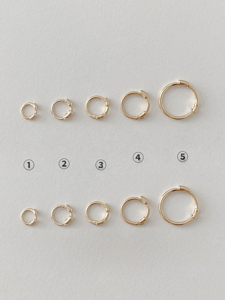 Hoop pure Gold Earrings - Image 5