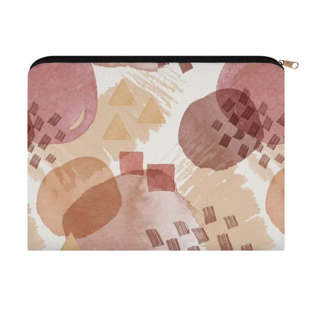 Big pouch floral abstract pattern 8.9"(L) × 6.5"(W)
