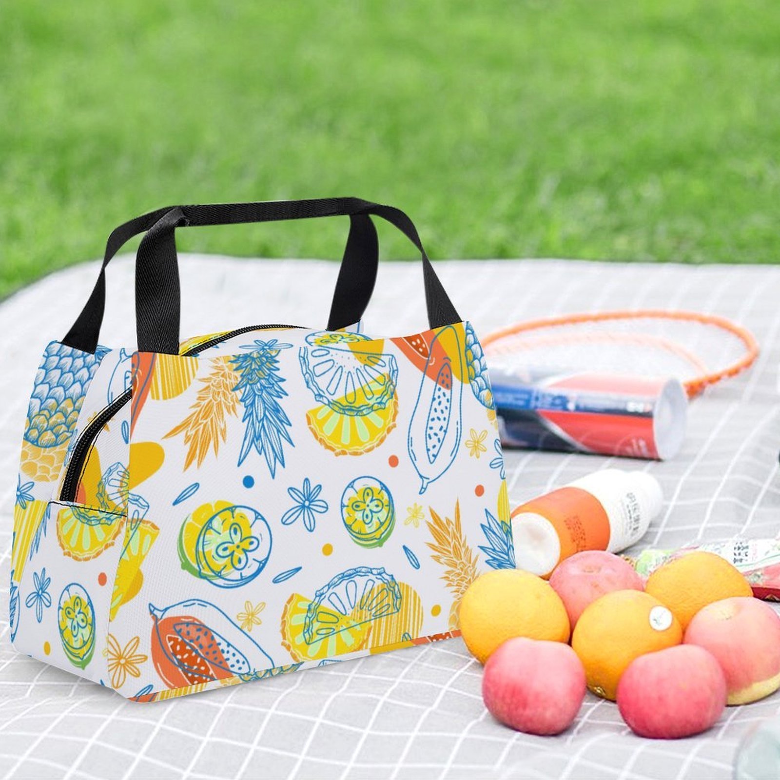 Reusable water resistant lunch bag tote for work, picnics, outdoor, traveling or shopping easy carry - Image 6
