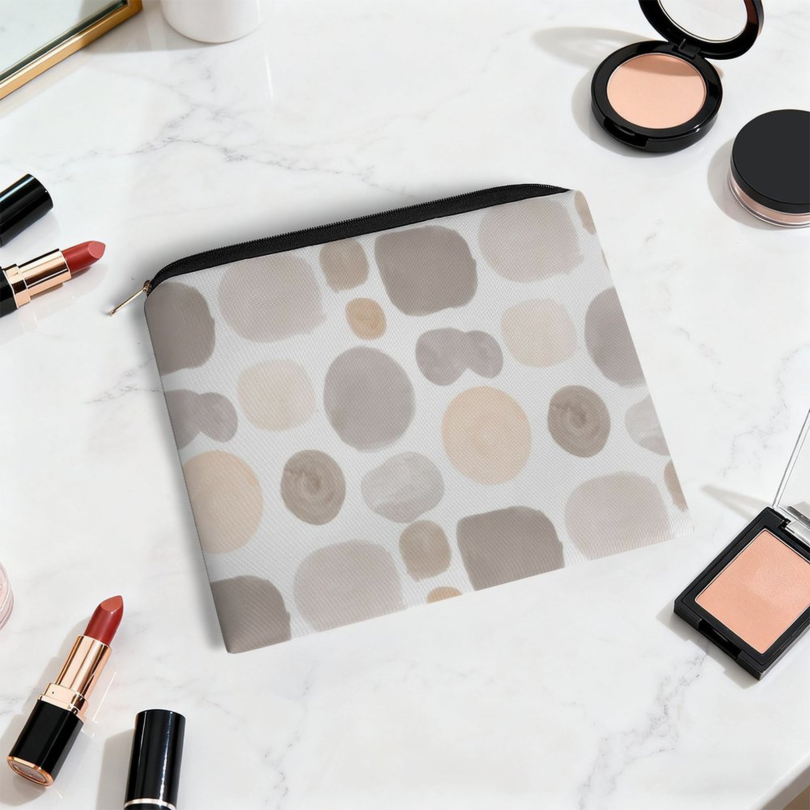Big pouch floral abstract pattern 8.9"(L) × 6.5"(W) - Image 5