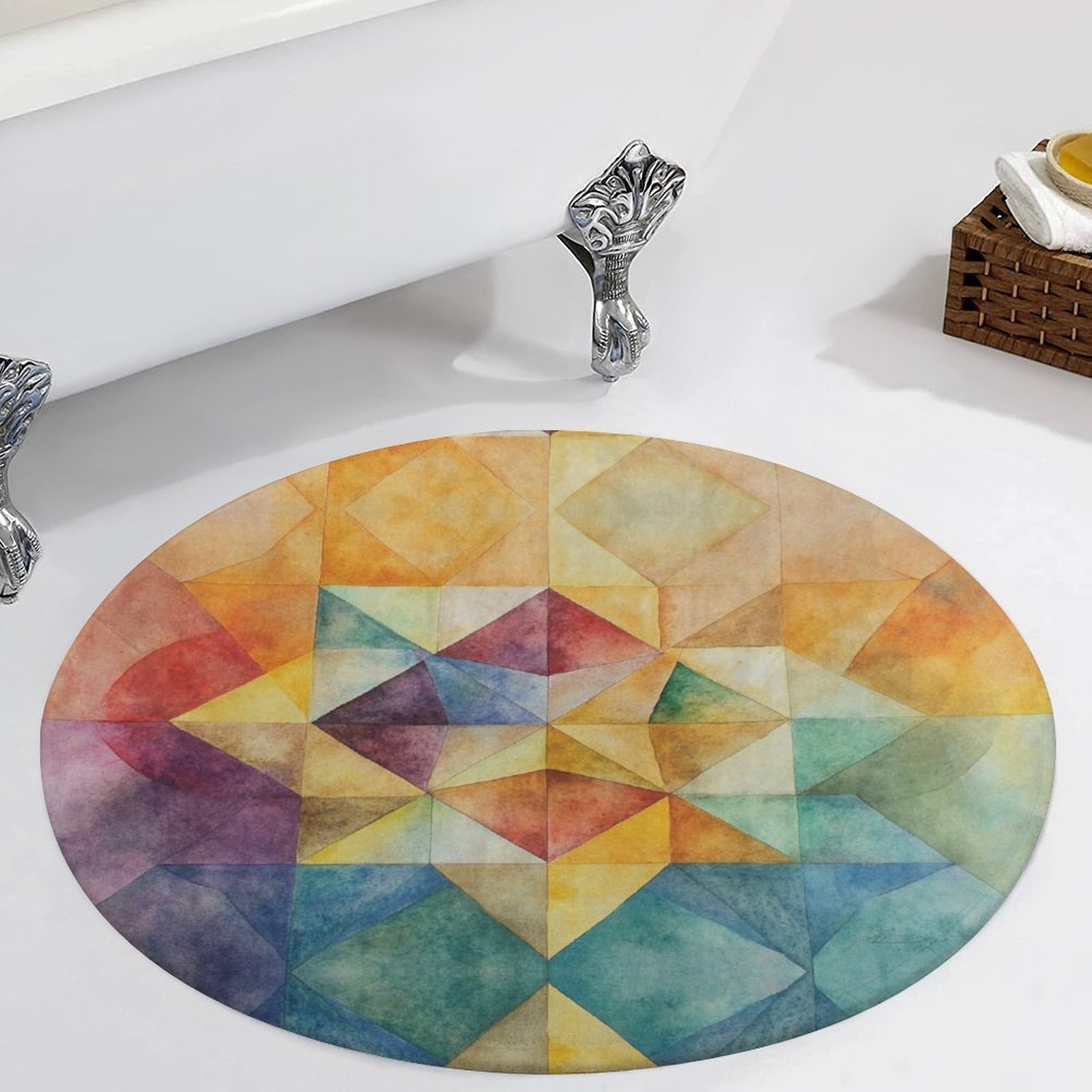 Design Coral Velvet Floor Mat 90*90cm - Image 2