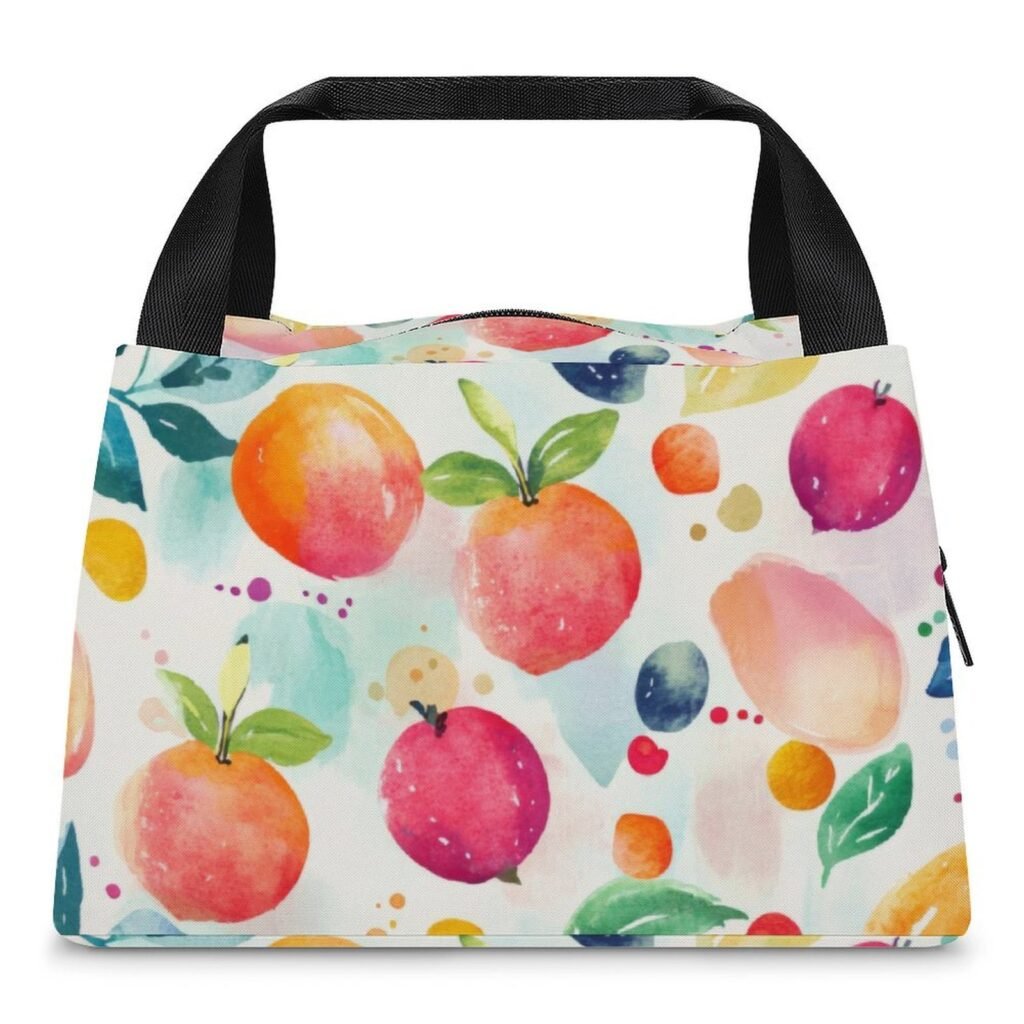 Reusable water resistant lunch bag tote for work, picnics, outdoor, traveling or shopping easy carry