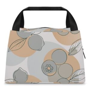 Reusable water resistant  lunch bag tote for work, picnics, outdoor, traveling or shopping easy carry
