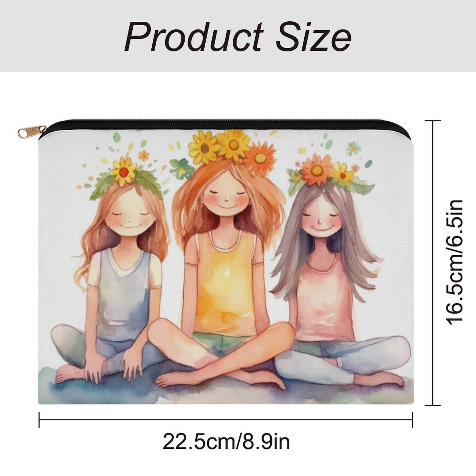 Big pouch bag girls graphics 8.9"(L) × 6.5"(W) - Image 2
