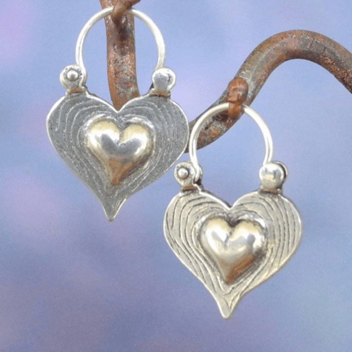 Ethic designed floral silver Alloy Earrings