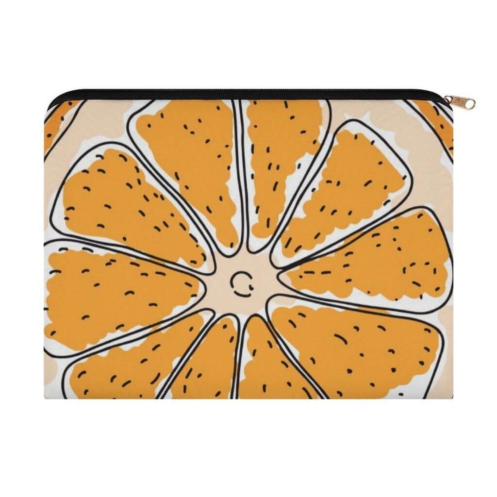 Big pouch floral abstract pattern 8.9"(L) × 6.5"(W)