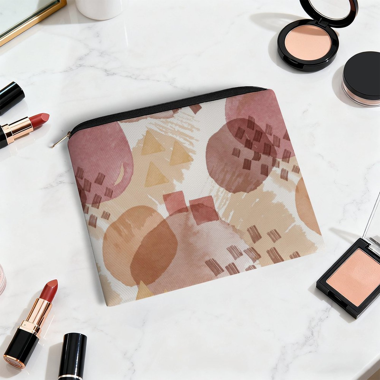 Big pouch floral abstract pattern 8.9"(L) × 6.5"(W) - Image 5