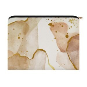 Big pouch bag floral abstract pattern 8.9"(L) × 6.5"(W)
