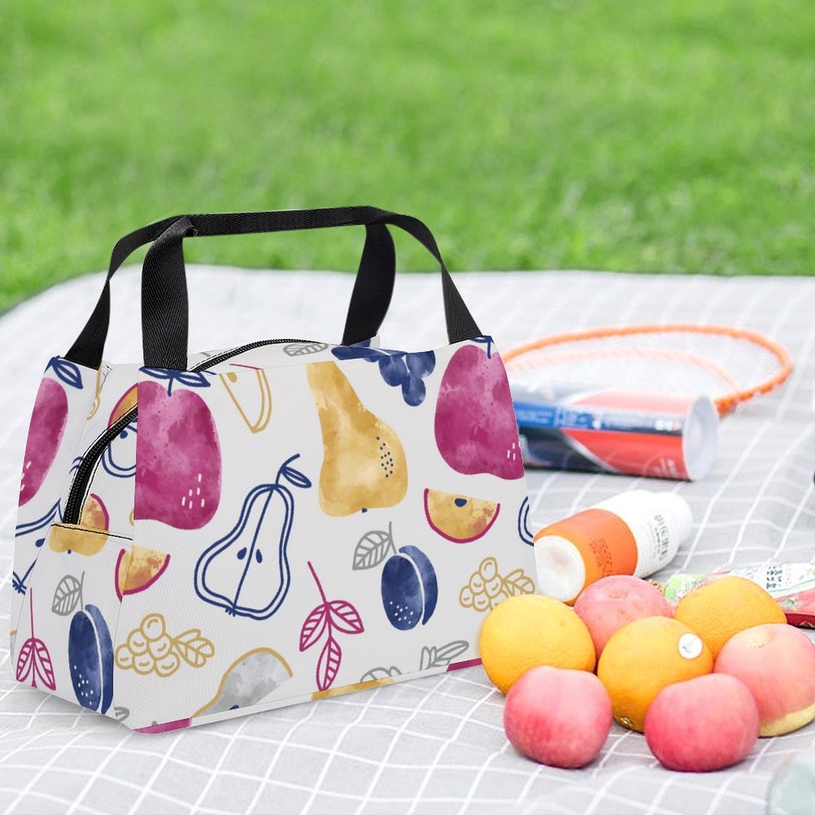 Reusable water resistant lunch bag tote for work, picnics, outdoor, traveling or shopping easy carry - Image 6