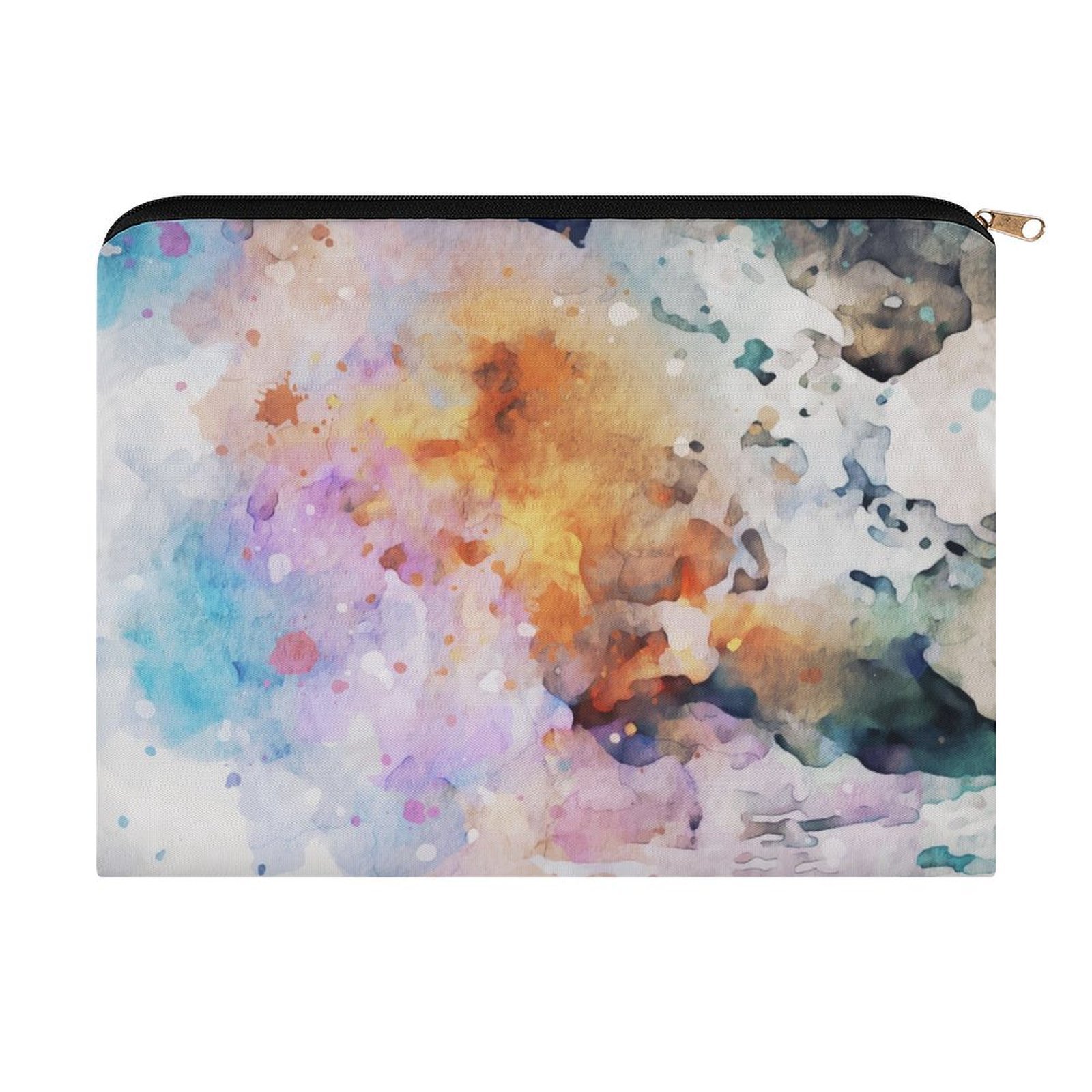 Big pouch floral abstract pattern 8.9"(L) × 6.5"(W)