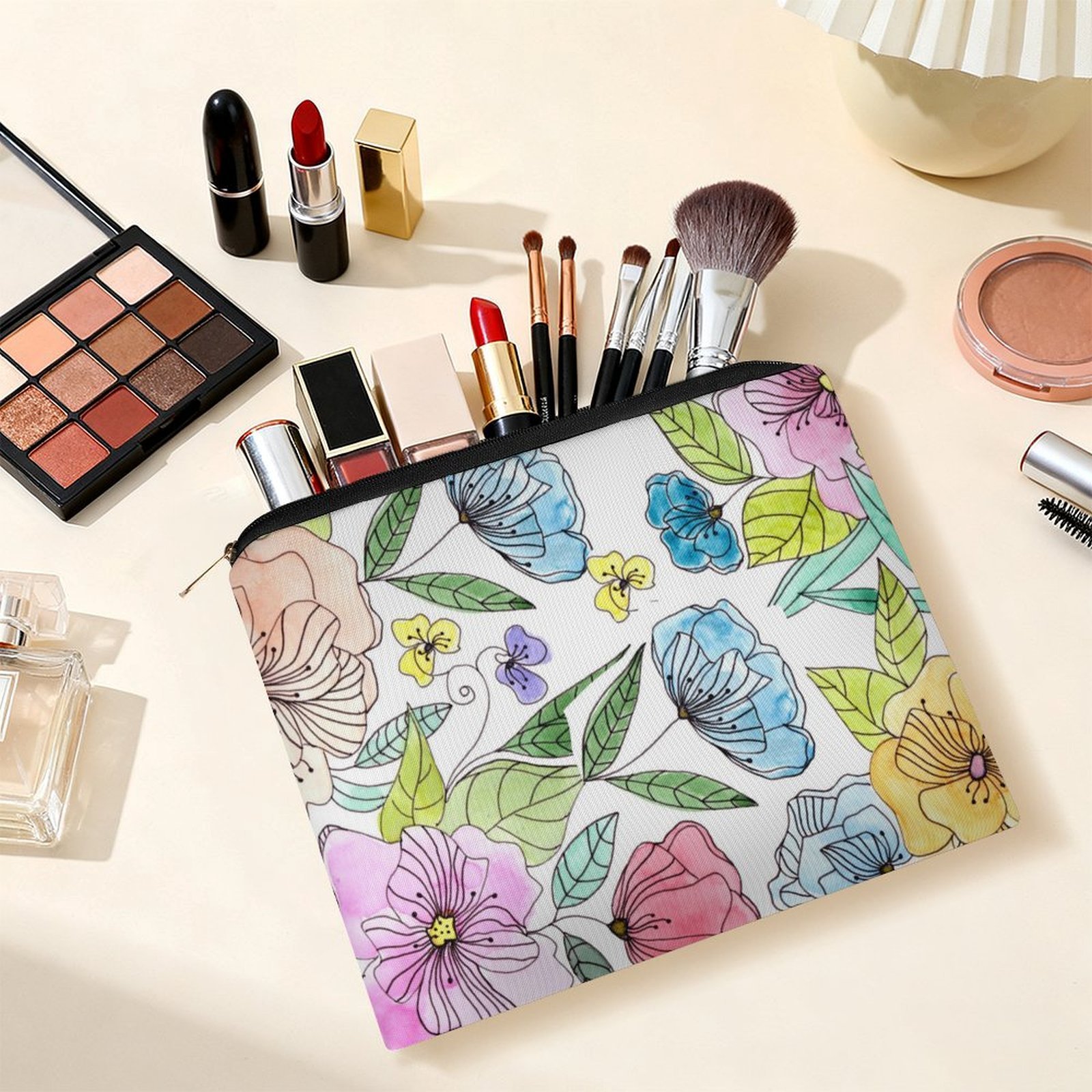 Big pouch bag floral graphics 8.9"(L) × 6.5"(W) - Image 6