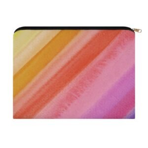 Big pouch floral abstract pattern 8.9"(L) × 6.5"(W)