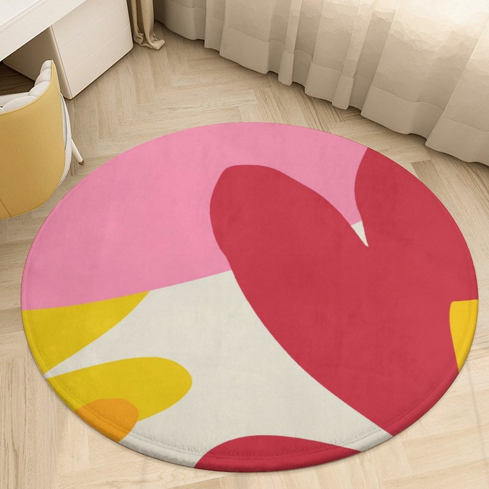 Design Coral Velvet Floor Mat 90*90cm - Image 3