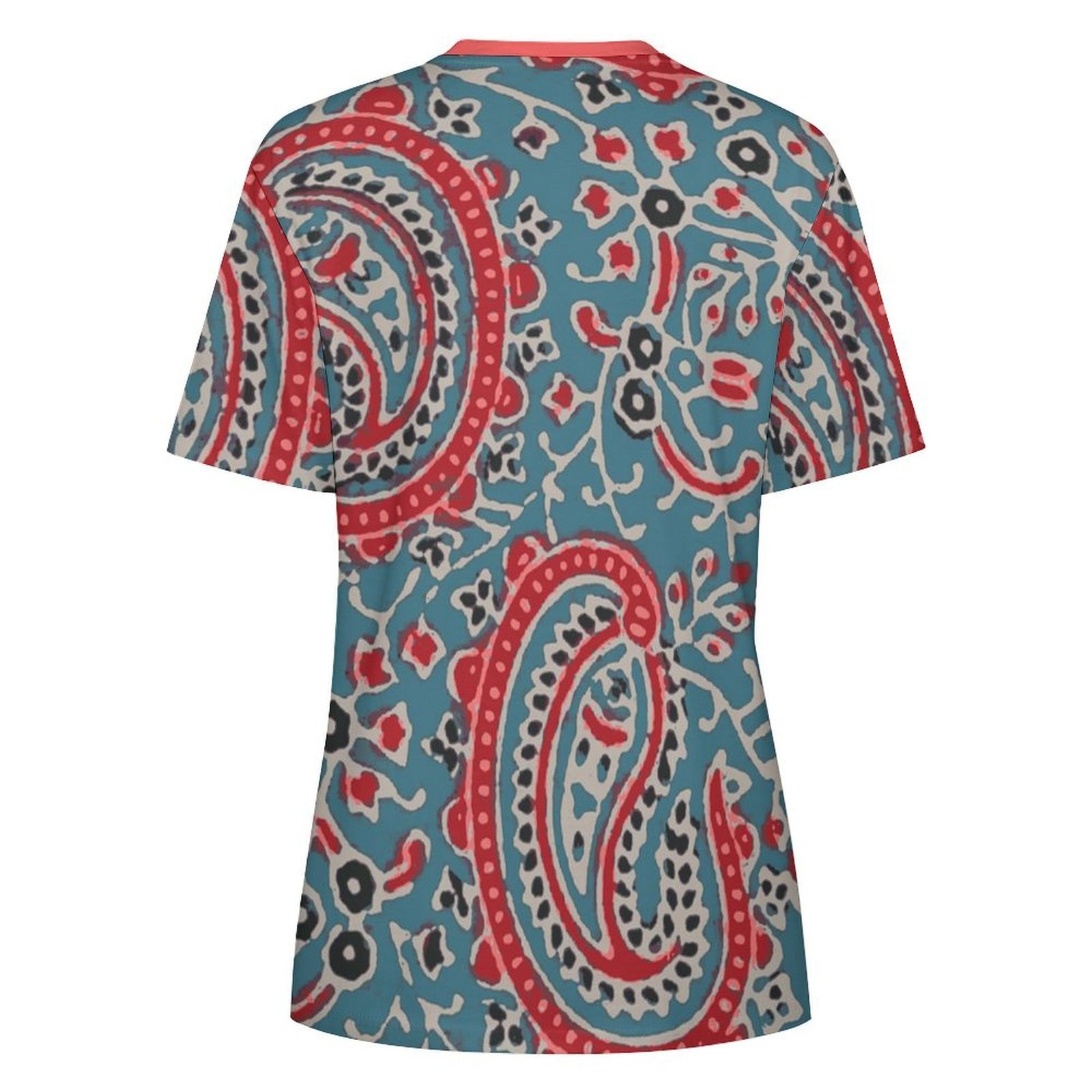 Design All-Over Print Women's Cotton T-Shirt - Image 2