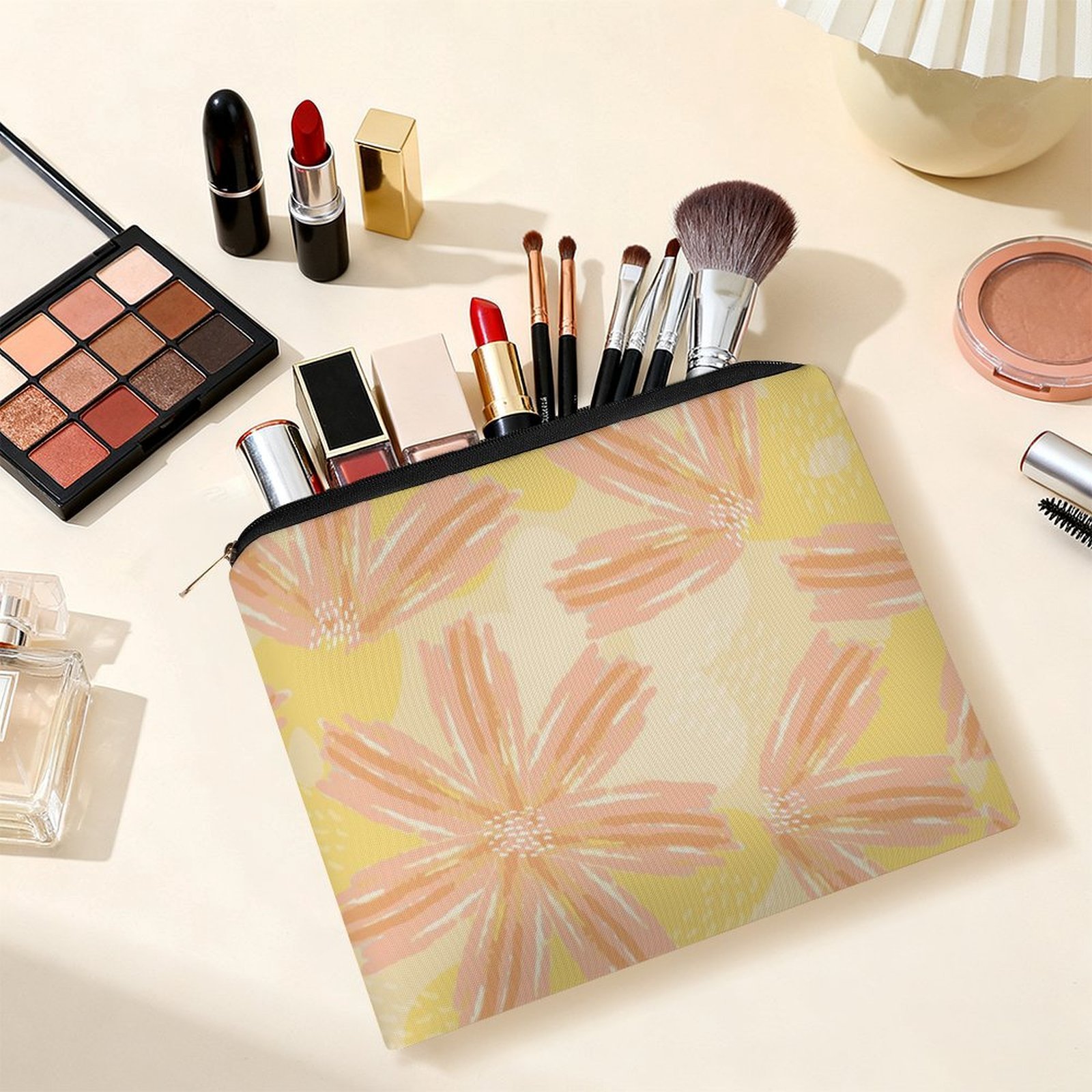 Big pouch floral abstract pattern 8.9"(L) × 6.5"(W) - Image 6