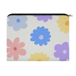Big pouch bag floral abstract pattern 8.9"(L) × 6.5"(W)