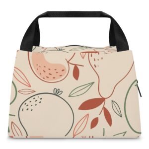 Reusable water resistant  lunch bag tote for work, picnics, outdoor, traveling or shopping easy carry