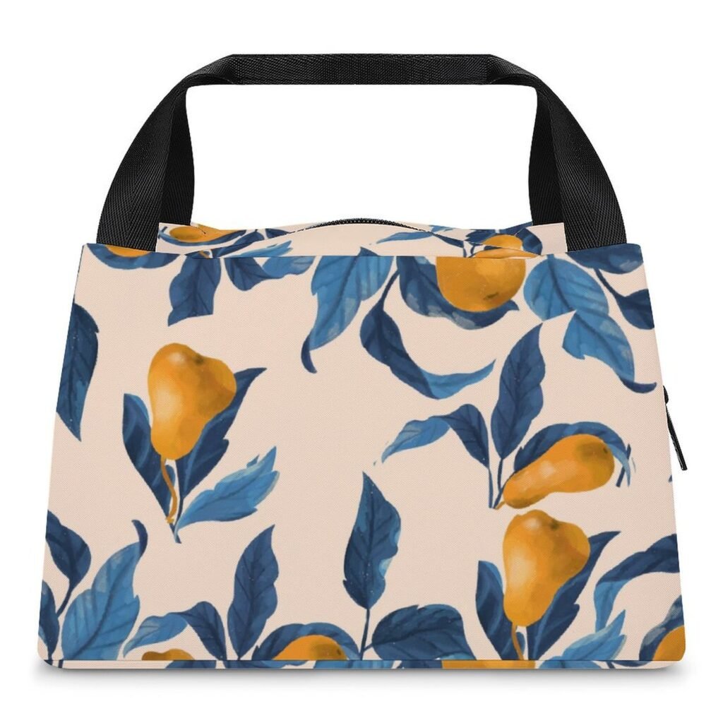 Reusable water resistant lunch bag tote for work, picnics, outdoor, traveling or shopping easy carry
