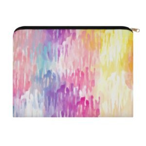 Big pouch floral abstract pattern 8.9"(L) × 6.5"(W)