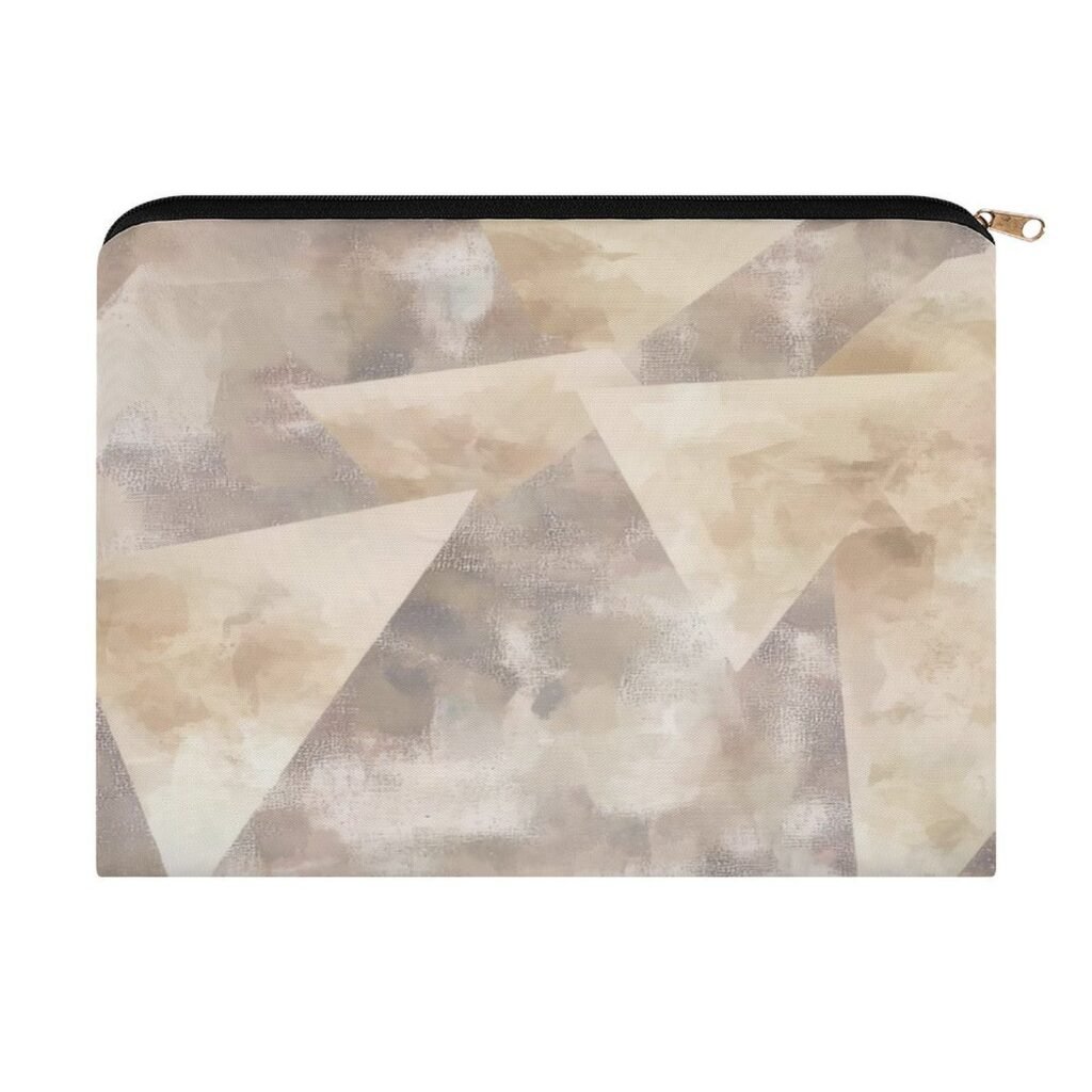 Big pouch floral abstract pattern 8.9"(L) × 6.5"(W)