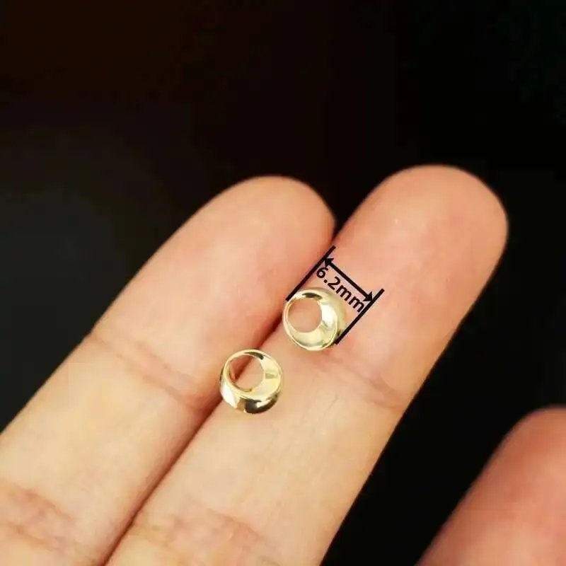 GOLDtutu Real Solid Gold 9k Round Earring, Minimal Jewelry, Simple, ok420 GOLDtutu Real Solid Gold 9k Round Earring, Minimal Jewelry, Simple, ok420