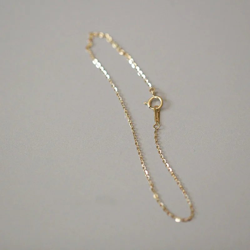 Real 925 Sterling Silver 18K Gold Chain Minimalist Trendy Bracelet For Charm Women Classic Fine Jewelry Geometric Accessories Real 925 Sterling Silver 18K Gold Chain Minimalist Trendy Bracelet For Charm Women Classic Fine Jewelry Geometric Accessories