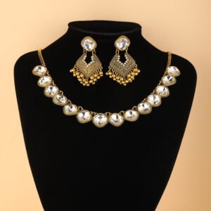 Ethnic Tassel Necklace and Earrings Set