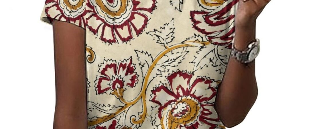 deep rust flowers All-Over Print Women's Cotton T-Shirt Review