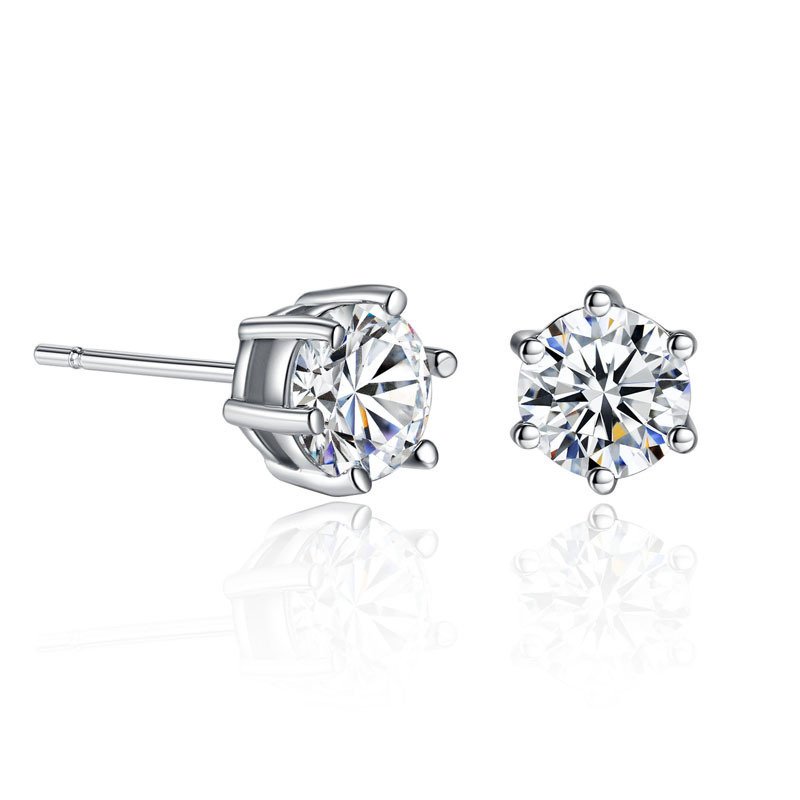 Zircon Eight-Heart Eight-Arrow Necklace Earring Ring Set - Image 4