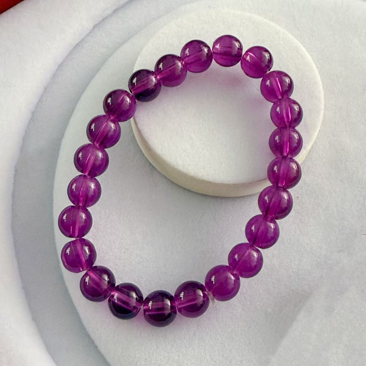Ethnic Purple Necklace Bracelet Earrings - Image 3