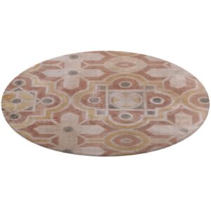 Designer Area Rug Circular Carpet multicolor