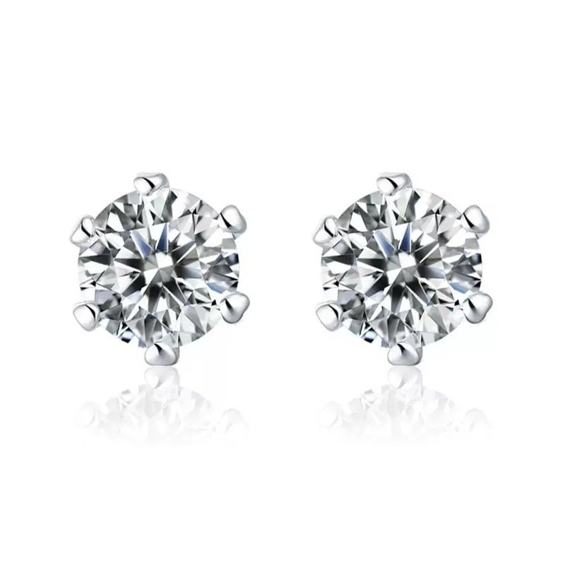 Classic six-hook stud earring