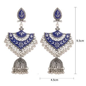 Alloy jhumka Bell Tassel Earrings
