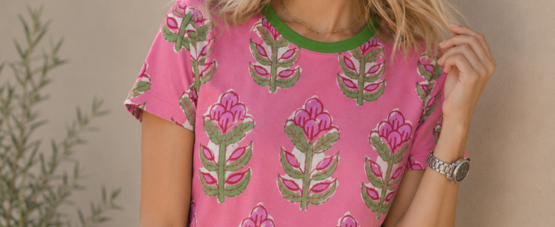 Comfortable and Stylish: Is the Deep Blush Floral Cotton T-Shirt Worth It?
