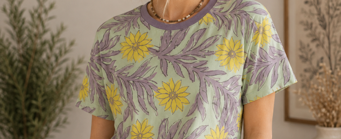 Comfortable and Stylish Cotton T-Shirts with Unique Ethnic Prints for Everyday Wear