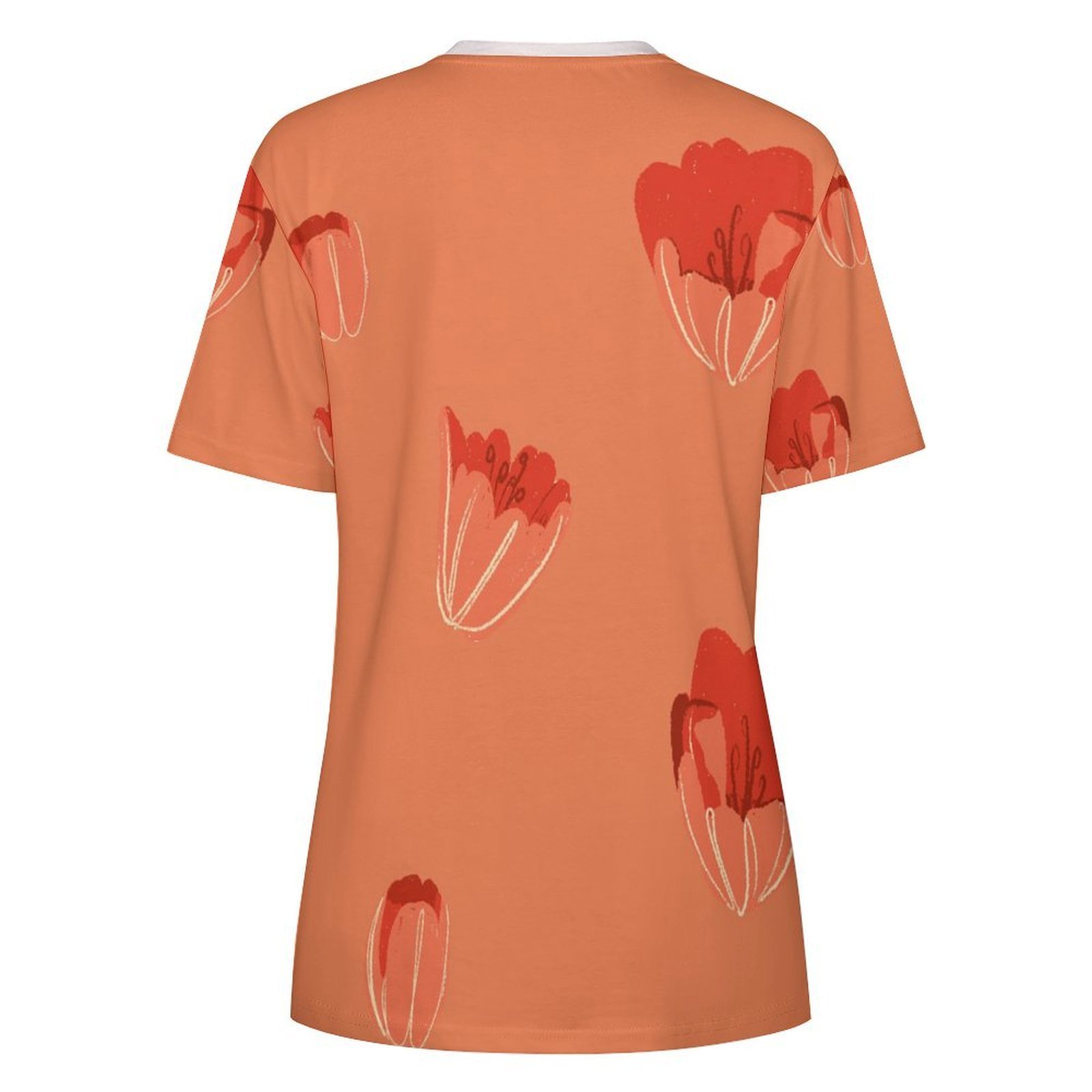 tshirt with quotations – flowers need time to bloom so do you– in pure cotton - Image 2