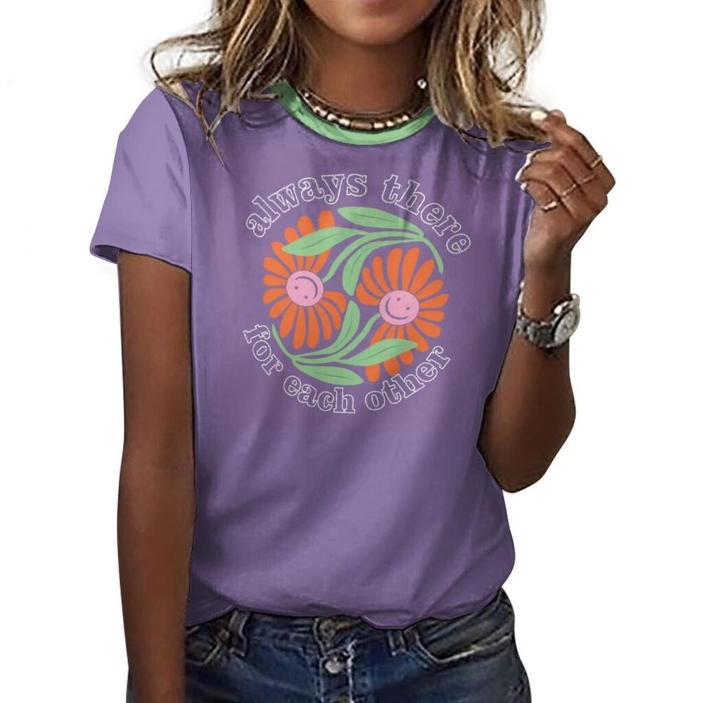 tshirt with quotations – be yourself – in pure cotton