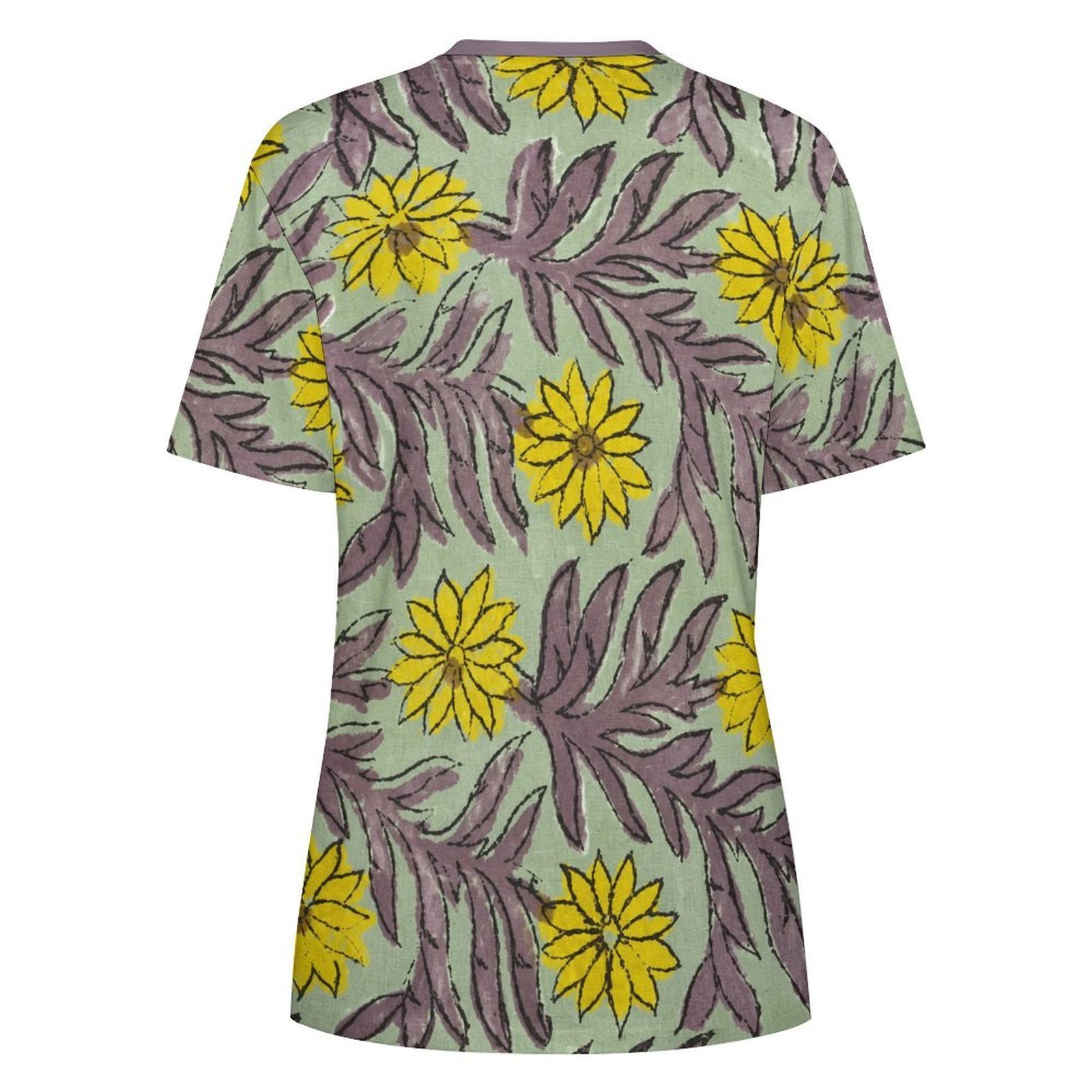 Design All-Over Print Women's Cotton T-Shirt - Image 2