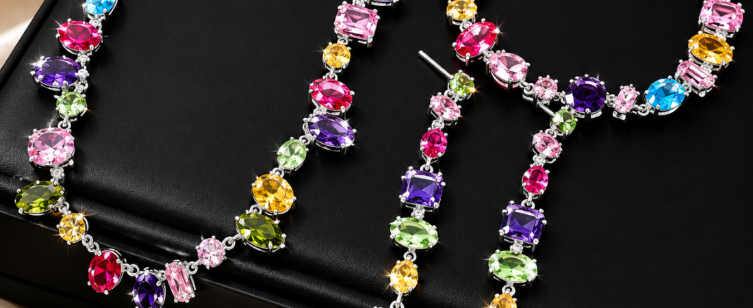 Elegant Multicolor Zircon Jewelry Set: A Versatile Choice for Every Occasion