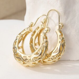 Art Vintage hand carved earrings, multifunctional jewelry accessories for women's daily casual wear, perfect holiday gifts