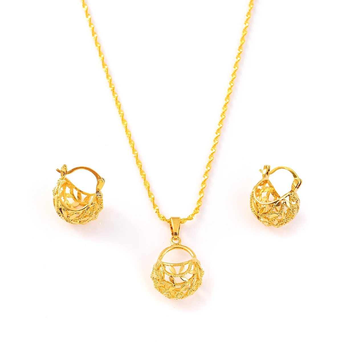 【Five Style】18k Gold Plated Africa dubai Cute Necklace pendant Earrings Wedding Birthday Party Jewelry Sets For Women Girl Gif 【Five Style】18k Gold Plated Africa dubai Cute Necklace pendant Earrings Wedding Birthday Party Jewelry Sets For Women Girl Gif