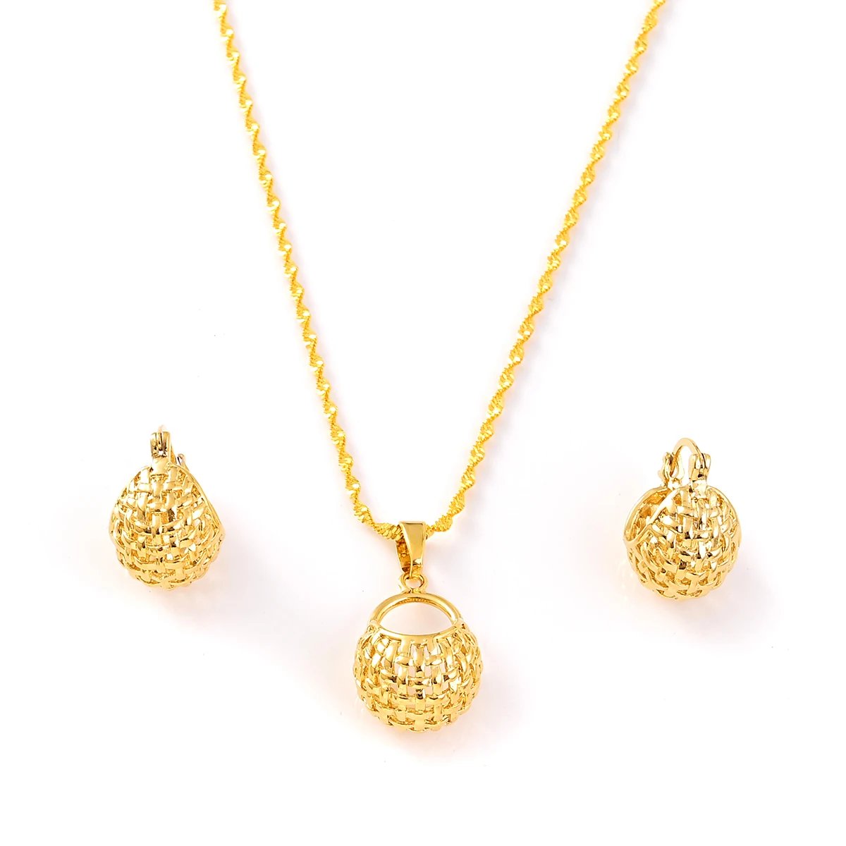 【Five Style】18k Gold Plated Africa dubai Cute Necklace pendant Earrings Wedding Birthday Party Jewelry Sets For Women Girl Gif 【Five Style】18k Gold Plated Africa dubai Cute Necklace pendant Earrings Wedding Birthday Party Jewelry Sets For Women Girl Gif