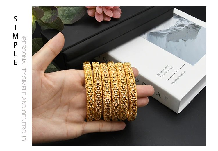 ANIID Bangles For Women Indian Jewelry Gold Color Bracelets Dubai Designer Wholesale African Brand Luxury Bracelet Moroccan ANIID Bangles For Women Indian Jewelry Gold Color Bracelets Dubai Designer Wholesale African Brand Luxury Bracelet Moroccan