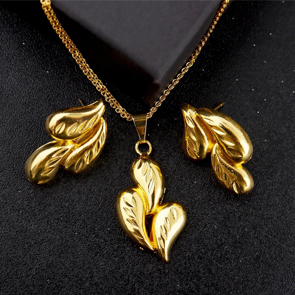Color Three-layers Water Drop Teardrops Pendants Necklace Earrings Set for Women Wedding Banquet Jewelry Accessories Gift Color Three-layers Water Drop Teardrops Pendants Necklace Earrings Set for Women Wedding Banquet Jewelry Accessories Gift