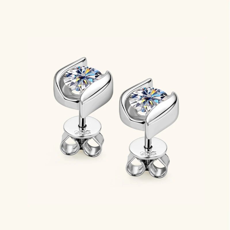 Gold Plated Silver 925 Real Moissanite Jewelry Set for Women 2.0ctw D Color Lab Diamond Stud Earrings Pendant Necklace Sets Gift Gold Plated Silver 925 Real Moissanite Jewelry Set for Women 2.0ctw D Color Lab Diamond Stud Earrings Pendant Necklace Sets Gift