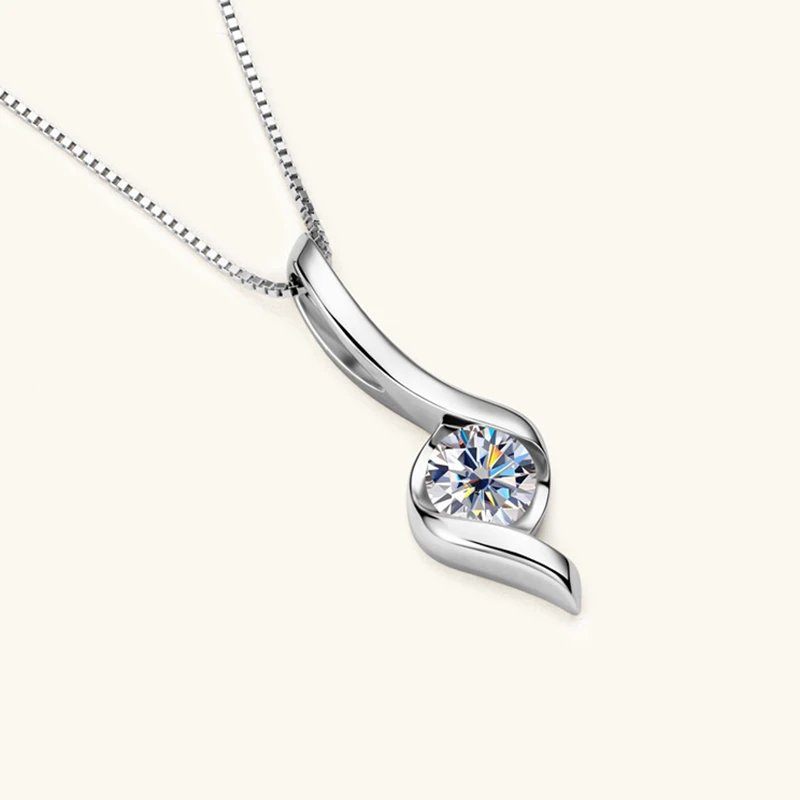 Gold Plated Silver 925 Real Moissanite Jewelry Set for Women 2.0ctw D Color Lab Diamond Stud Earrings Pendant Necklace Sets Gift Gold Plated Silver 925 Real Moissanite Jewelry Set for Women 2.0ctw D Color Lab Diamond Stud Earrings Pendant Necklace Sets Gift