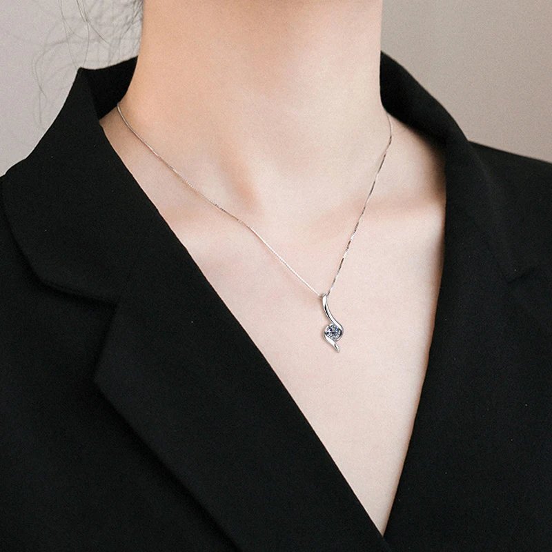 Gold Plated Silver 925 Real Moissanite Jewelry Set for Women 2.0ctw D Color Lab Diamond Stud Earrings Pendant Necklace Sets Gift Gold Plated Silver 925 Real Moissanite Jewelry Set for Women 2.0ctw D Color Lab Diamond Stud Earrings Pendant Necklace Sets Gift
